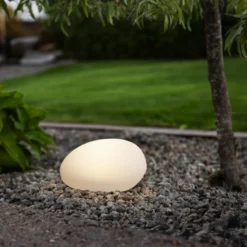 LED-Solarleuchte GLOBY, weiß, 24,5 cm, Kunststoff, IP44