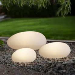 LED-Solarleuchte GLOBY, weiß, 24,5 cm, Kunststoff, IP44