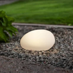 LED-Solarleuchte GLOBY, weiß, 24,5 cm, Kunststoff, IP44