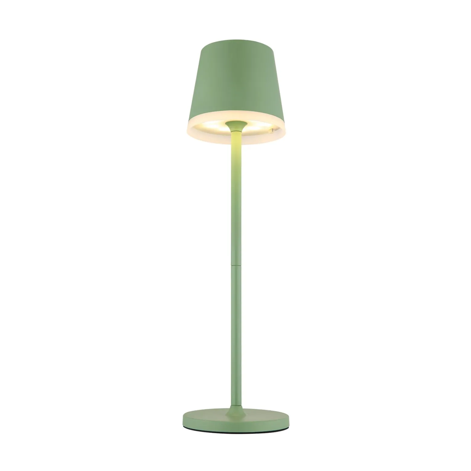 LED-Solarleuchte Metall, hellgrün, Höhe 41 cm, IP44