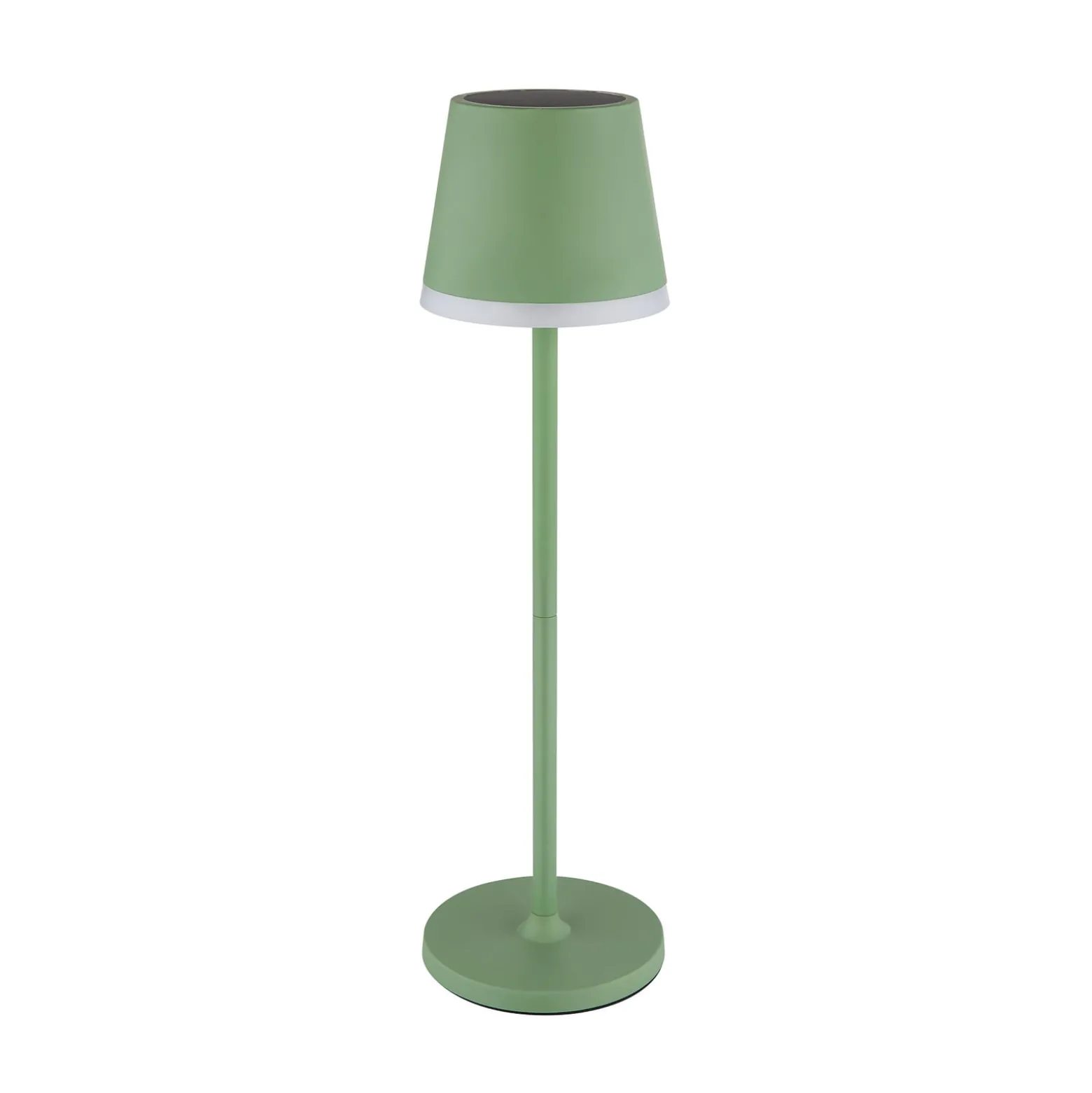 LED-Solarleuchte Metall, hellgrün, Höhe 41 cm, IP44