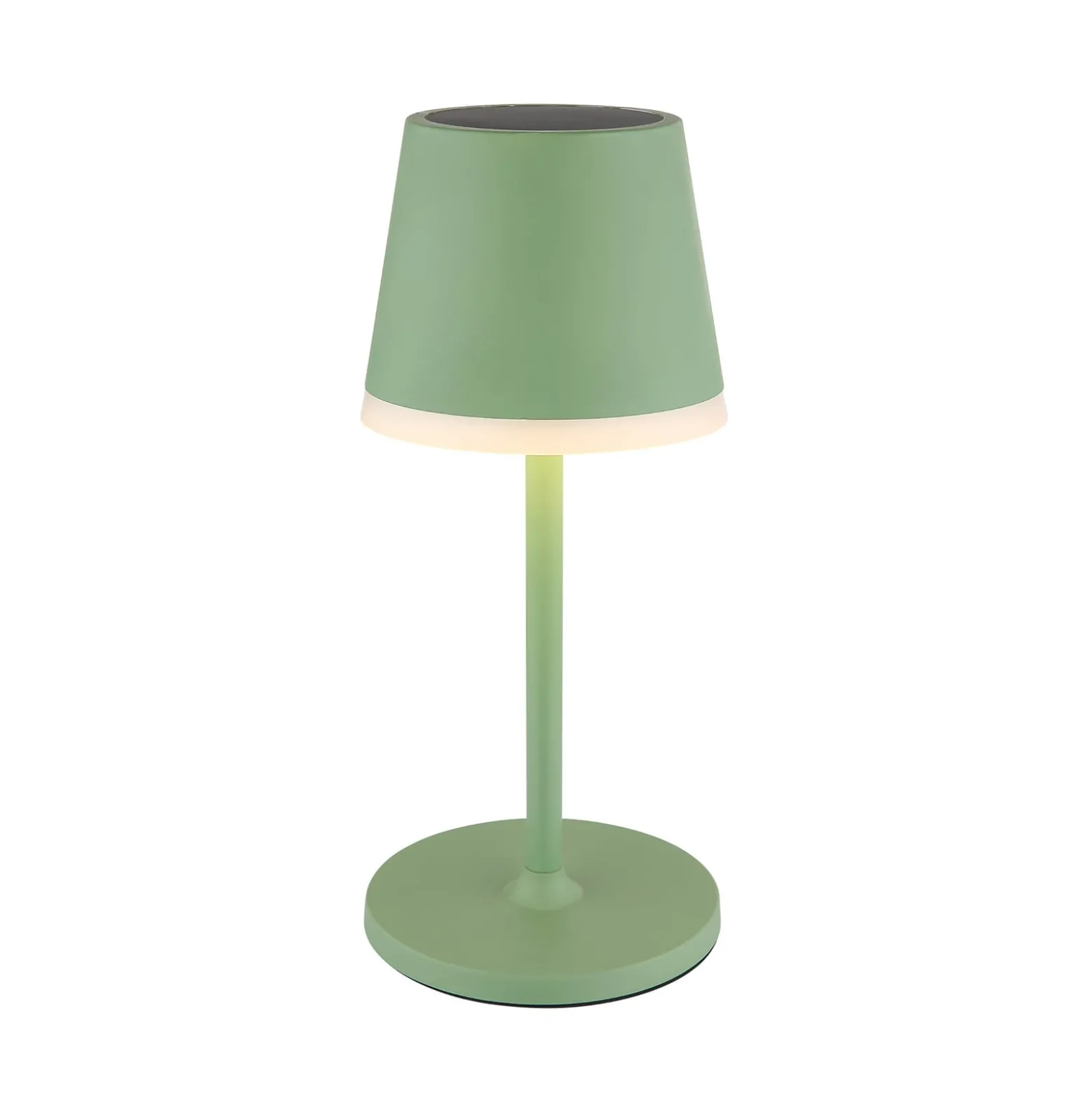 LED-Solarleuchte Metall, hellgrün, Höhe 41 cm, IP44