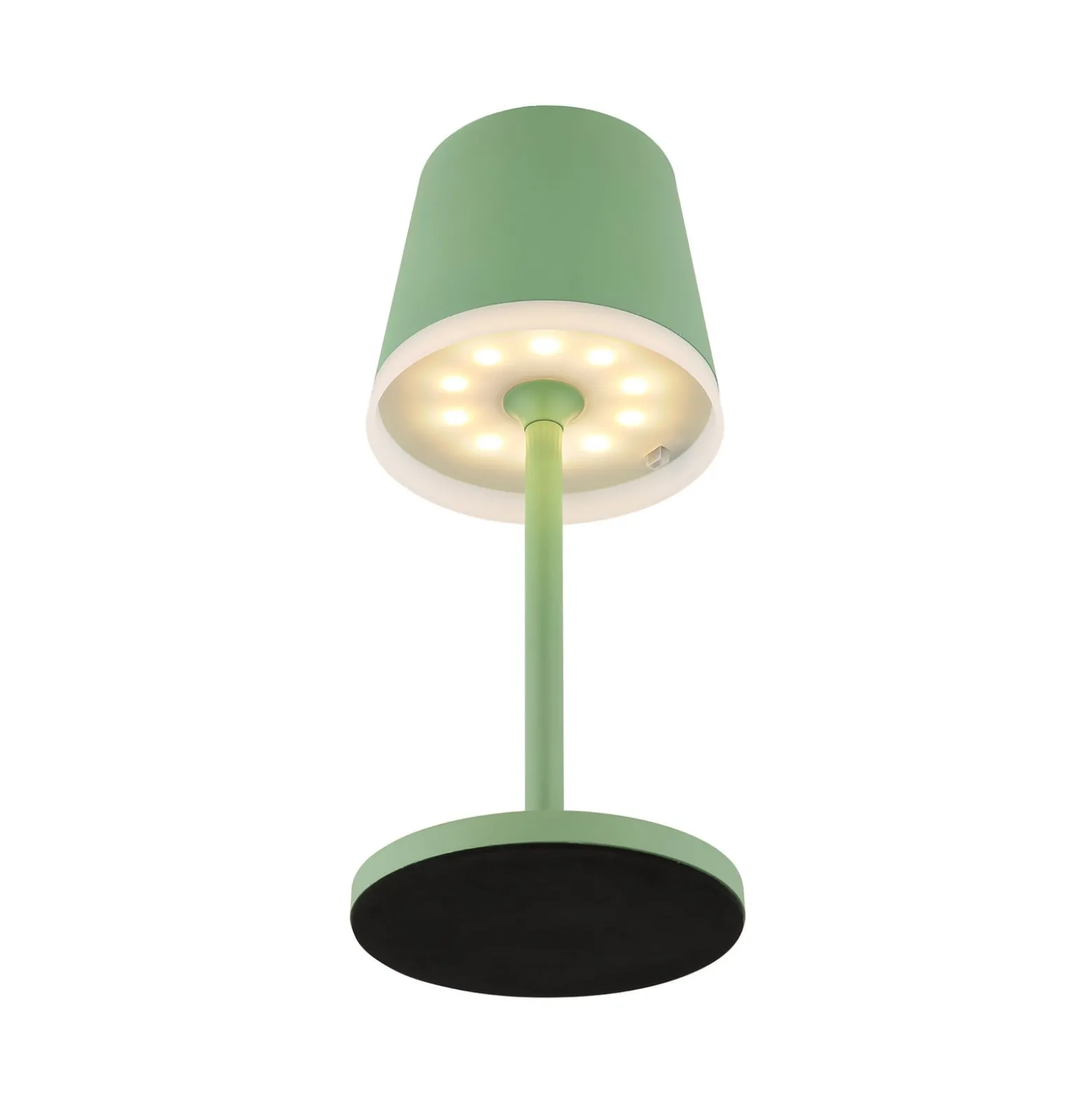 LED-Solarleuchte Metall, hellgrün, Höhe 41 cm, IP44