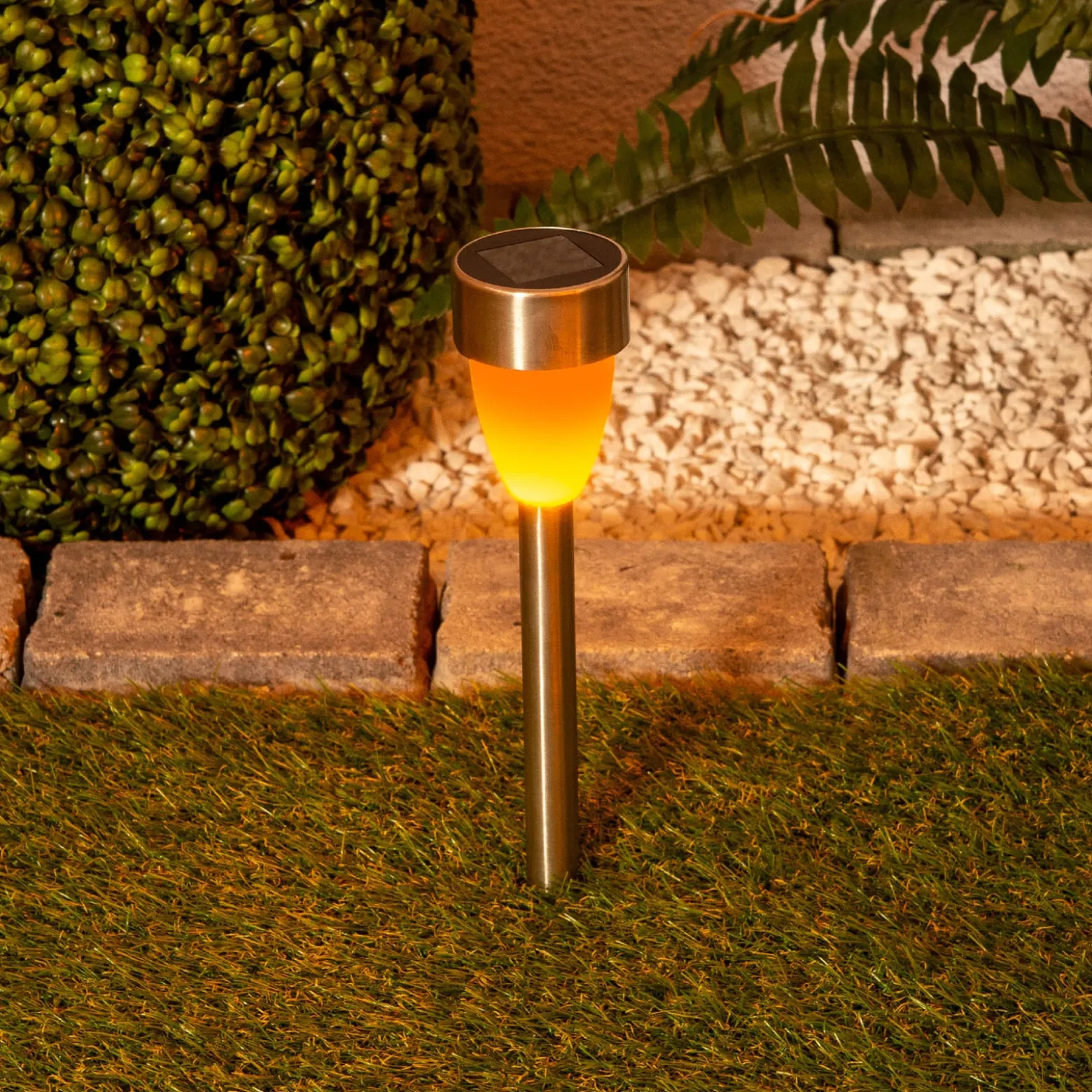 LED-Solarleuchte 4135006 mit Flammeneffekt 6er-Set