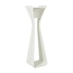 LED-Solarleuchte Osmoz aus Aluminium, 175 cm, weiß