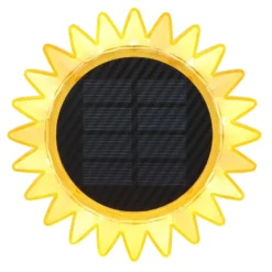 LED-Solarleuchte 33598 Sonnenblume Ø 13 cm, gelb, Kunststoff