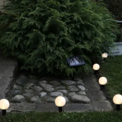 LED-Solarlichterkette Combo, 6-flammig, IP44, Kunststoff