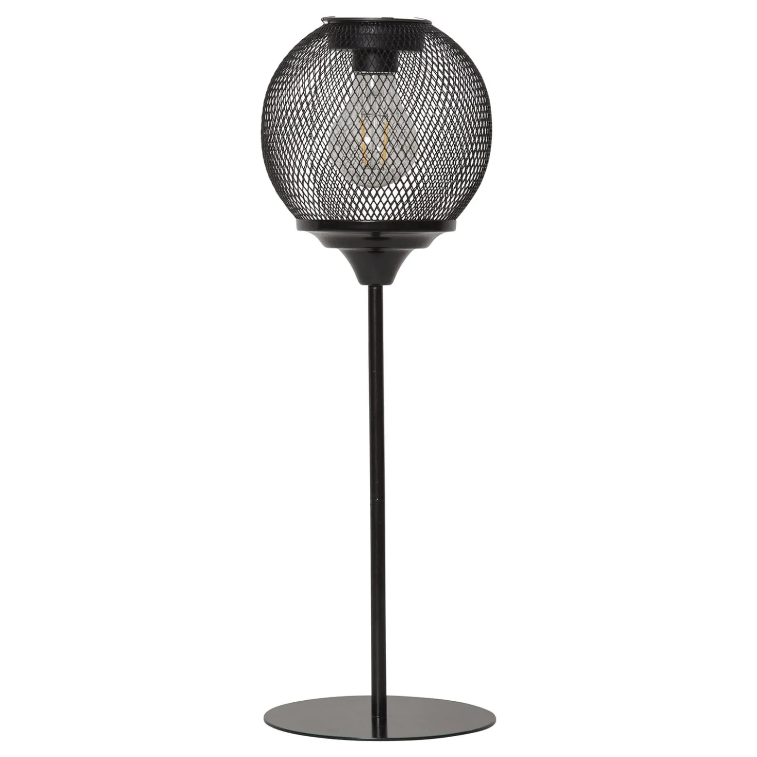 LED-Solartischlampe Sunlight mit Netzgeflecht