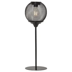 LED-Solartischlampe Sunlight mit Netzgeflecht