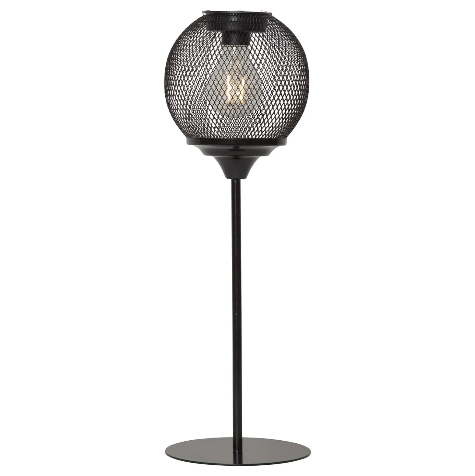 LED-Solartischlampe Sunlight mit Netzgeflecht