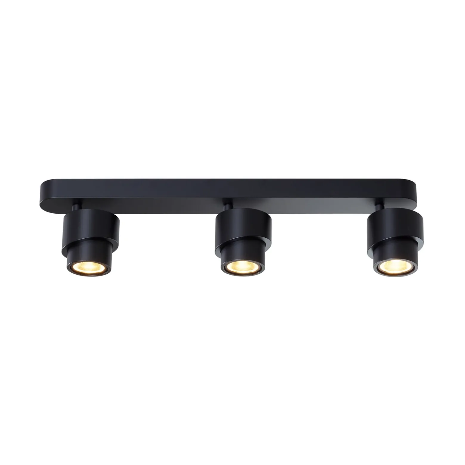 LED-Spot BRUSH, schwarz, 50 cm, 3-flg., Metall, dim, 2.700 K