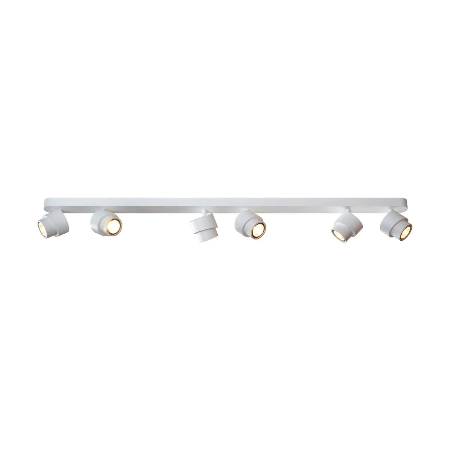 LED-Strahler BRUSH, weiß, 110 cm, 6-flg. Metall, dim 2.700 K
