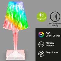 LED-Tischlampe 7464010 RGB mit Fernbedienung
