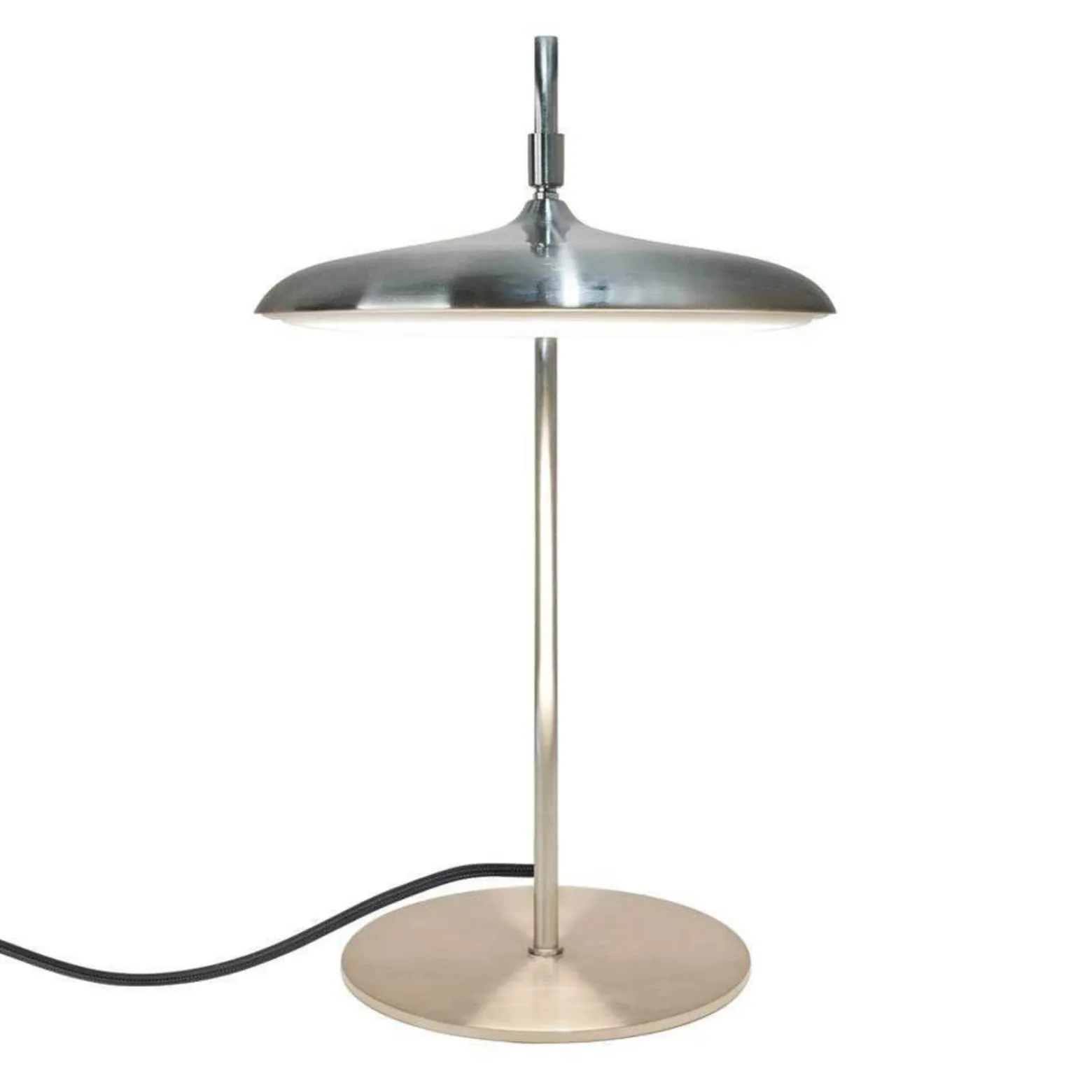 LED-Tischleuchte Artist, stahlfarben, Höhe 41 cm, Edelstahl