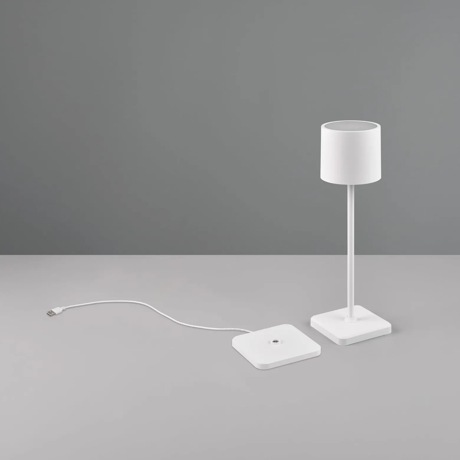 LED-Tischleuchte Fernandez, Dimmer und CCT weiß