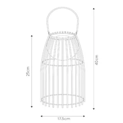 LED-Tischleuchte Fjara, rost