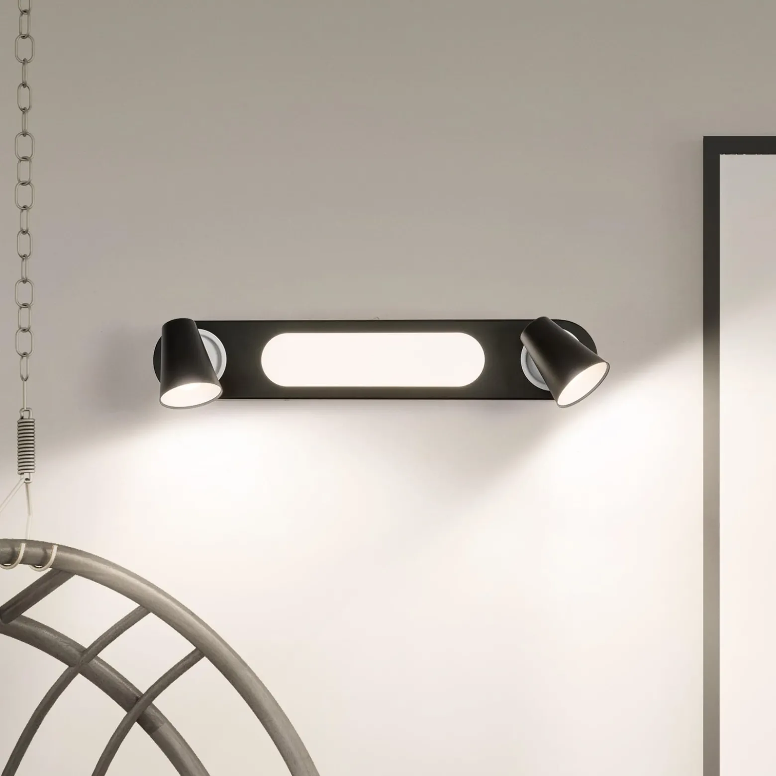 LEDVANCE LED-Deckenleuchte Neptune, 2 Spots, schwarz