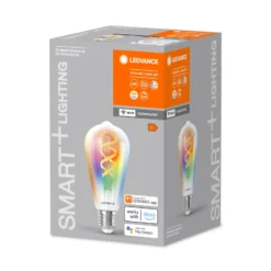 LEDVANCE SMART+ WiFi E27 4,8W Edison klar RGB CCT