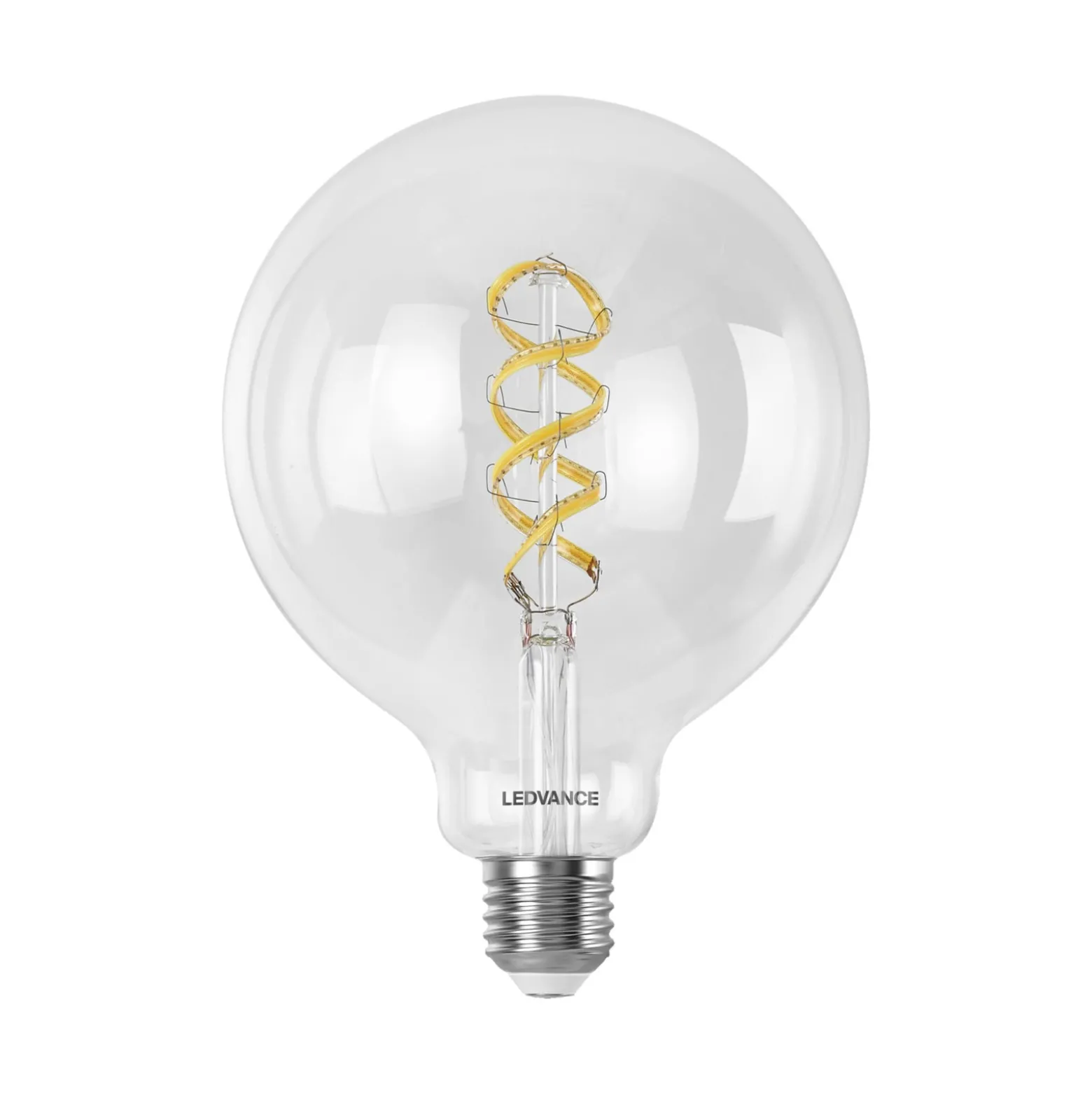 LEDVANCE SMART+ WiFi E27 4,8W klar G125 RGB CCT