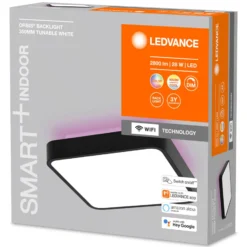 LEDVANCE SMART+ WiFi Orbis Backlight schwarz 35x35
