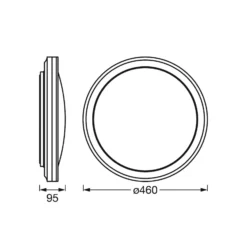 LEDVANCE SMART+ WiFi Orbis Circle CCT RGB schwarz