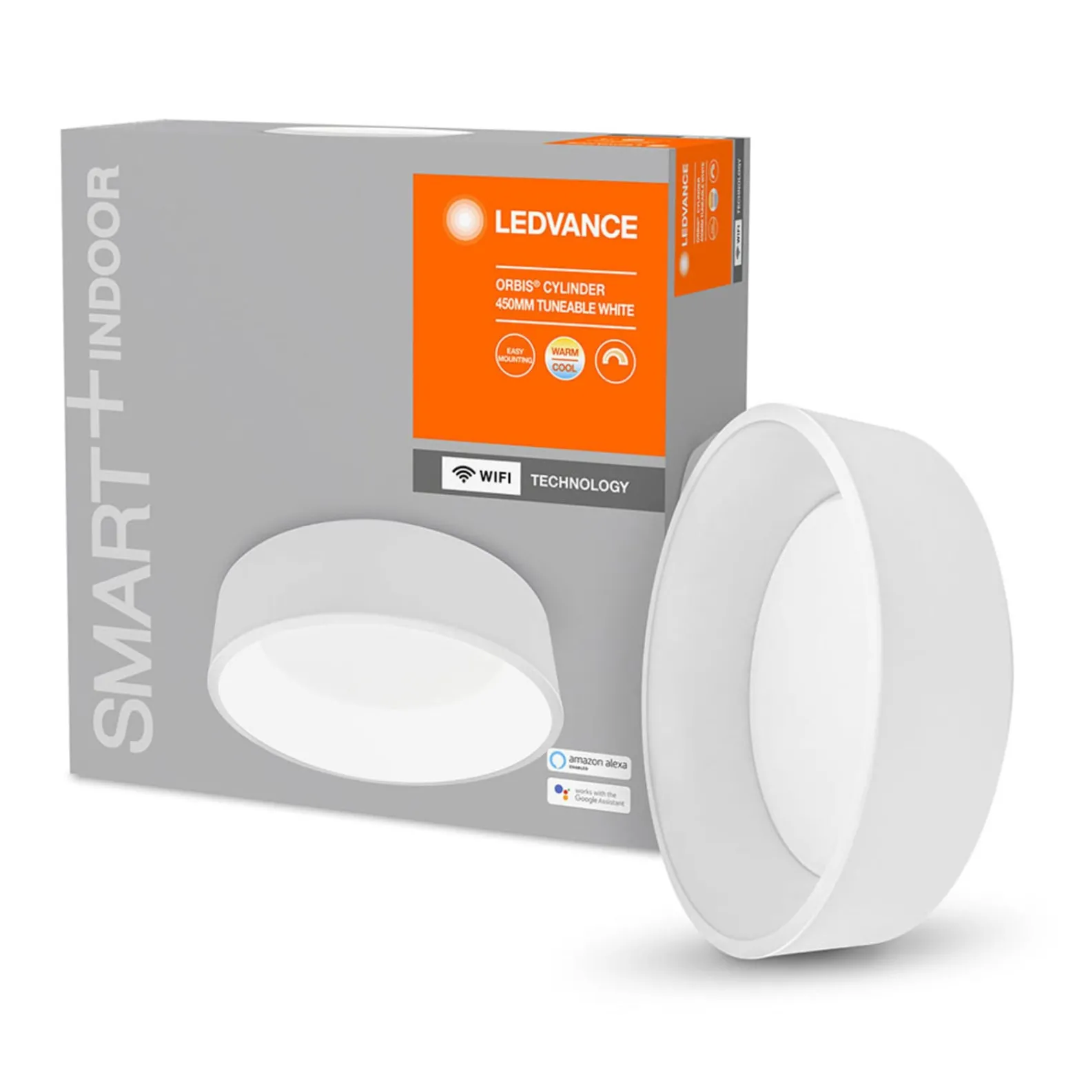 LEDVANCE SMART+ WiFi Orbis Cylinder CCT 45cm weiß