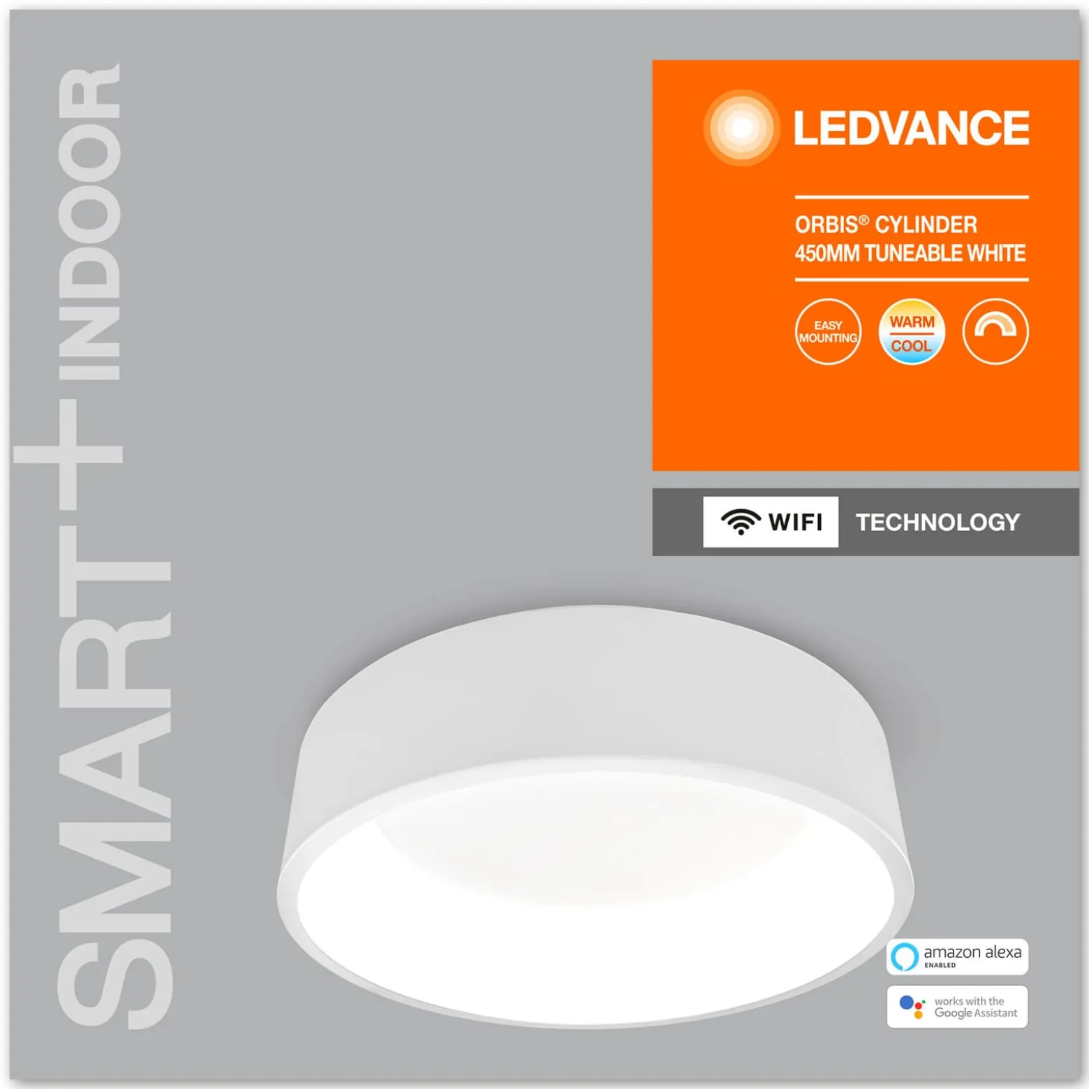 LEDVANCE SMART+ WiFi Orbis Cylinder CCT 45cm weiß