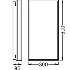 LEDVANCE SMART+ WiFi Orbis Magnet weiß, 60x30cm