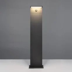 LED-Wegelampe Ravi, anthrazit, Höhe 100 cm, Sensor, IP54