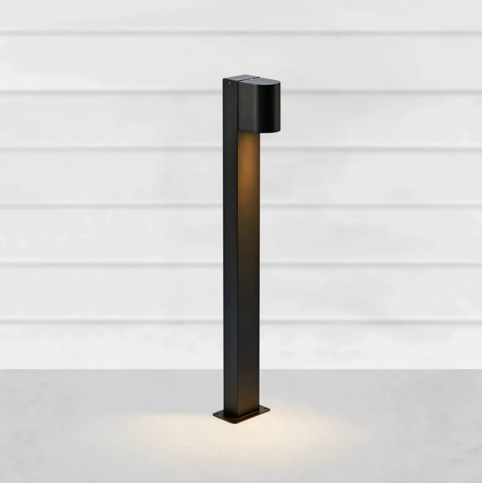 LED-Wegeleuchte Alor, schwarz, IP65, Höhe 75 cm, dimmbar