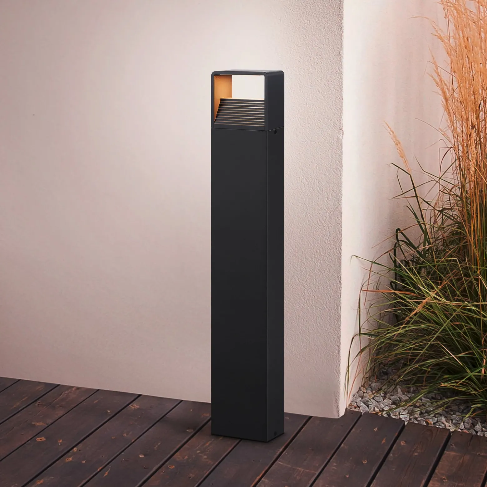 LED-Wegeleuchte Doninni 1, anthrazit, Höhe 80 cm