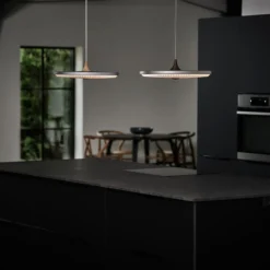 LE KLINT Soleil LED-Hängelampe hellgrau Ø35cm