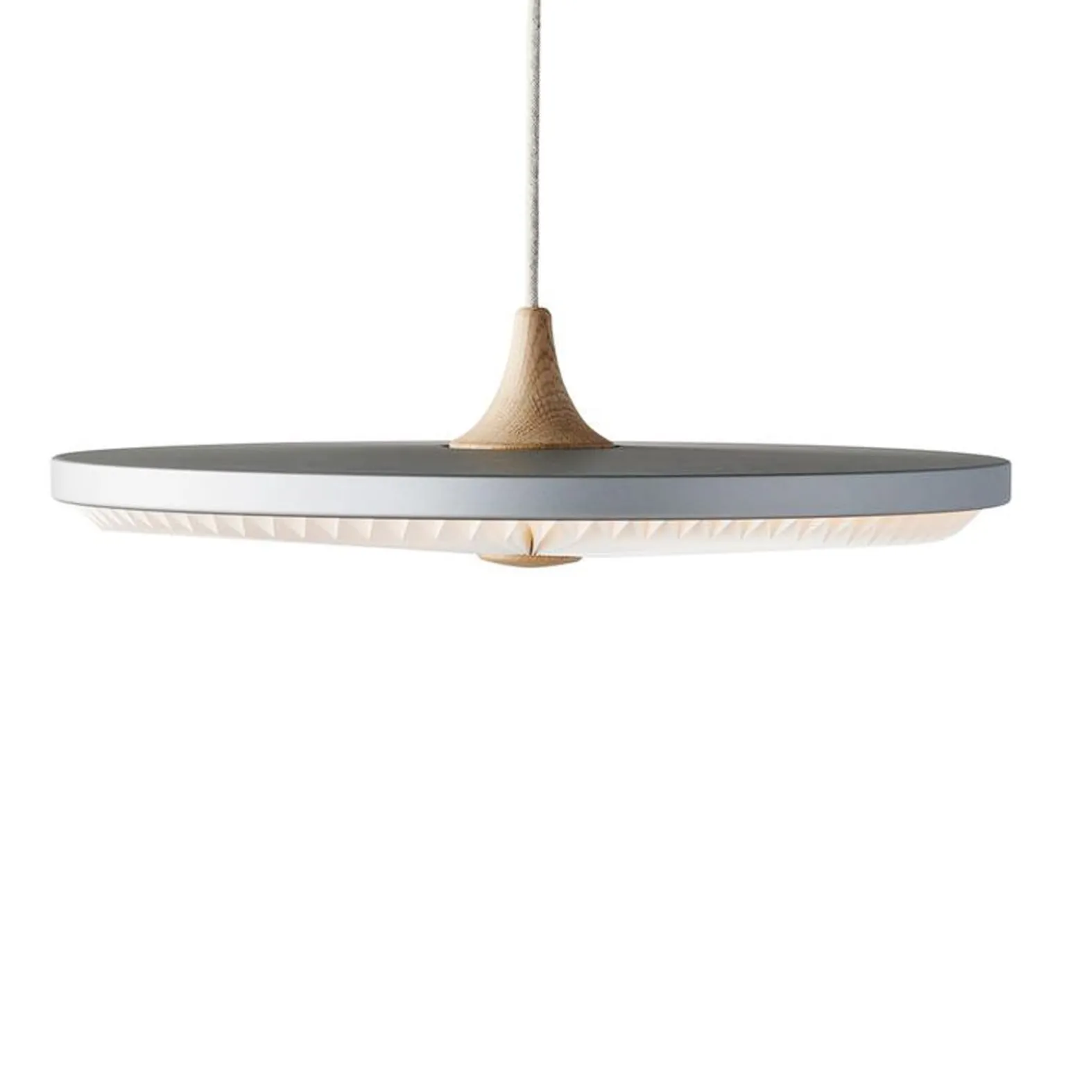 LE KLINT Soleil LED-Hängelampe hellgrau Ø35cm