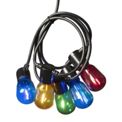 Lichterkette Biergarten 20 LED-Tropfen bunt