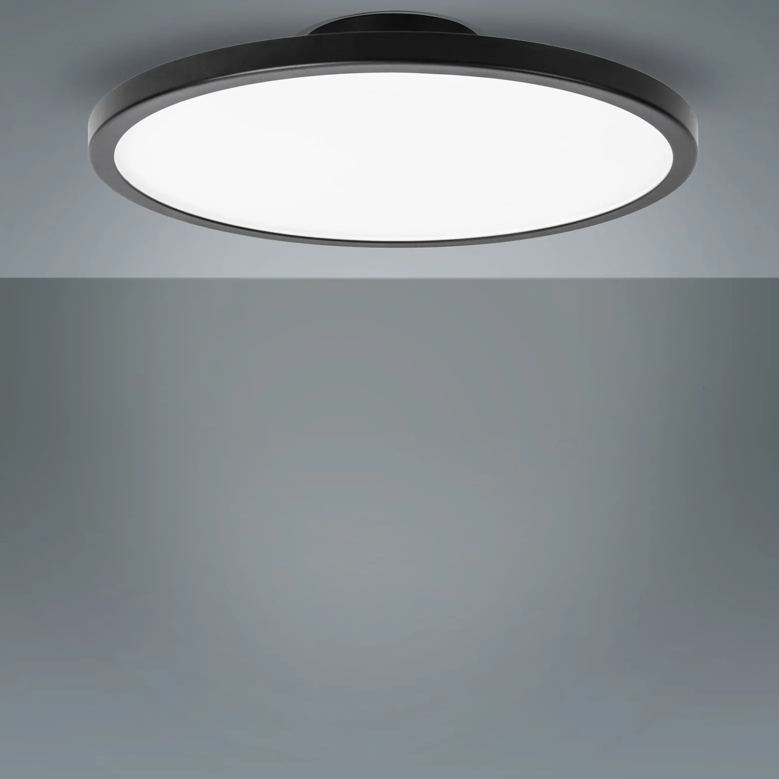 LIGHTME LED-Deckenleuchte Aqua Ø 30,2cm schwarz