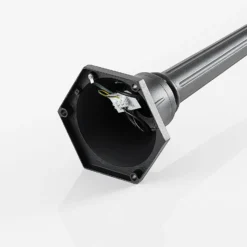 Lindby Außenleuchte Clint, 177cm, Metall, seewasserfest, E27