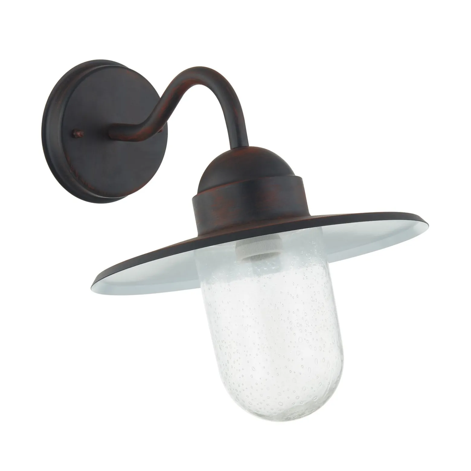 Lindby Außenwandlampe Filip, rostbraun, 30 cm, E27, IP44