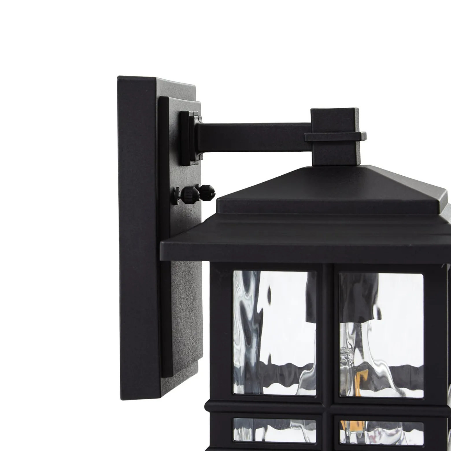 Lindby Außenwandleuchte Eliosa, schwarz, 30 cm, E27, Laterne
