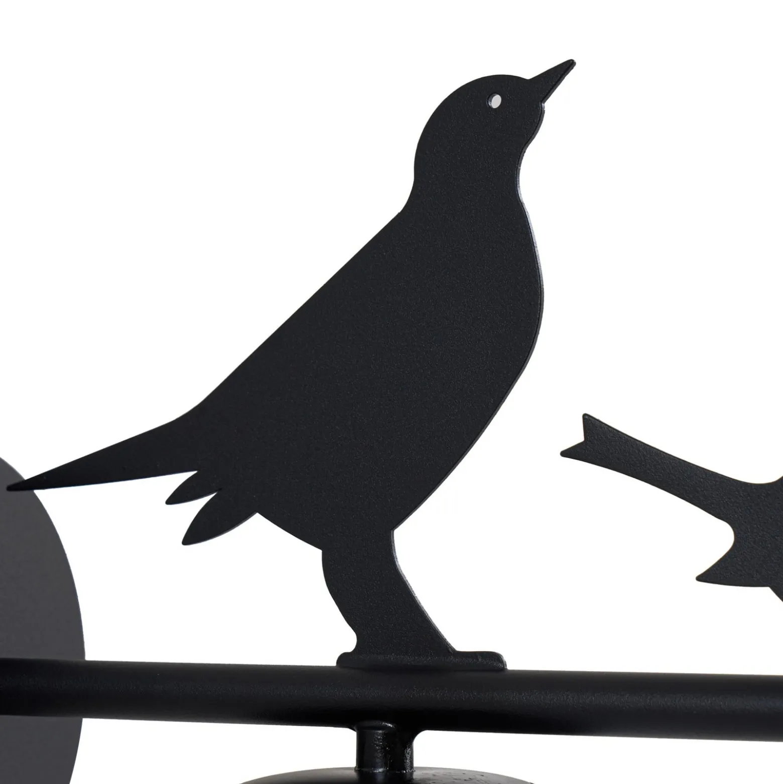 Lindby Außenwandleuchte Lintu, Metall, schwarz, IP44, Vogel