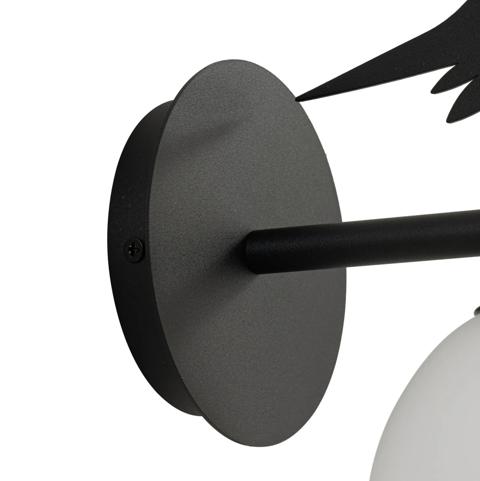 Lindby Außenwandleuchte Lintu, Metall, schwarz, IP44, Vogel