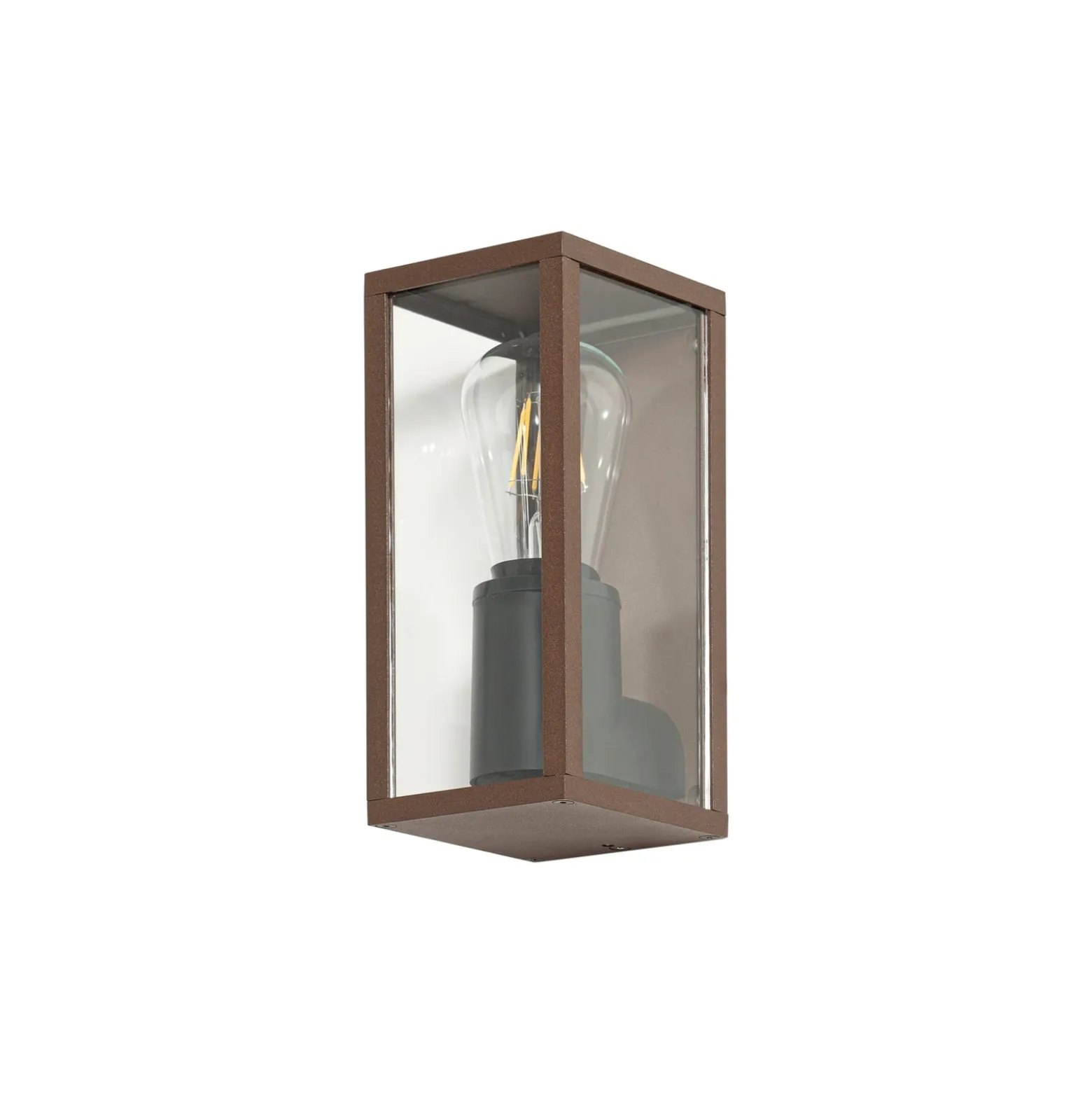 Lindby Außenwandleuchte Robigus, rostfarben, Aluminium