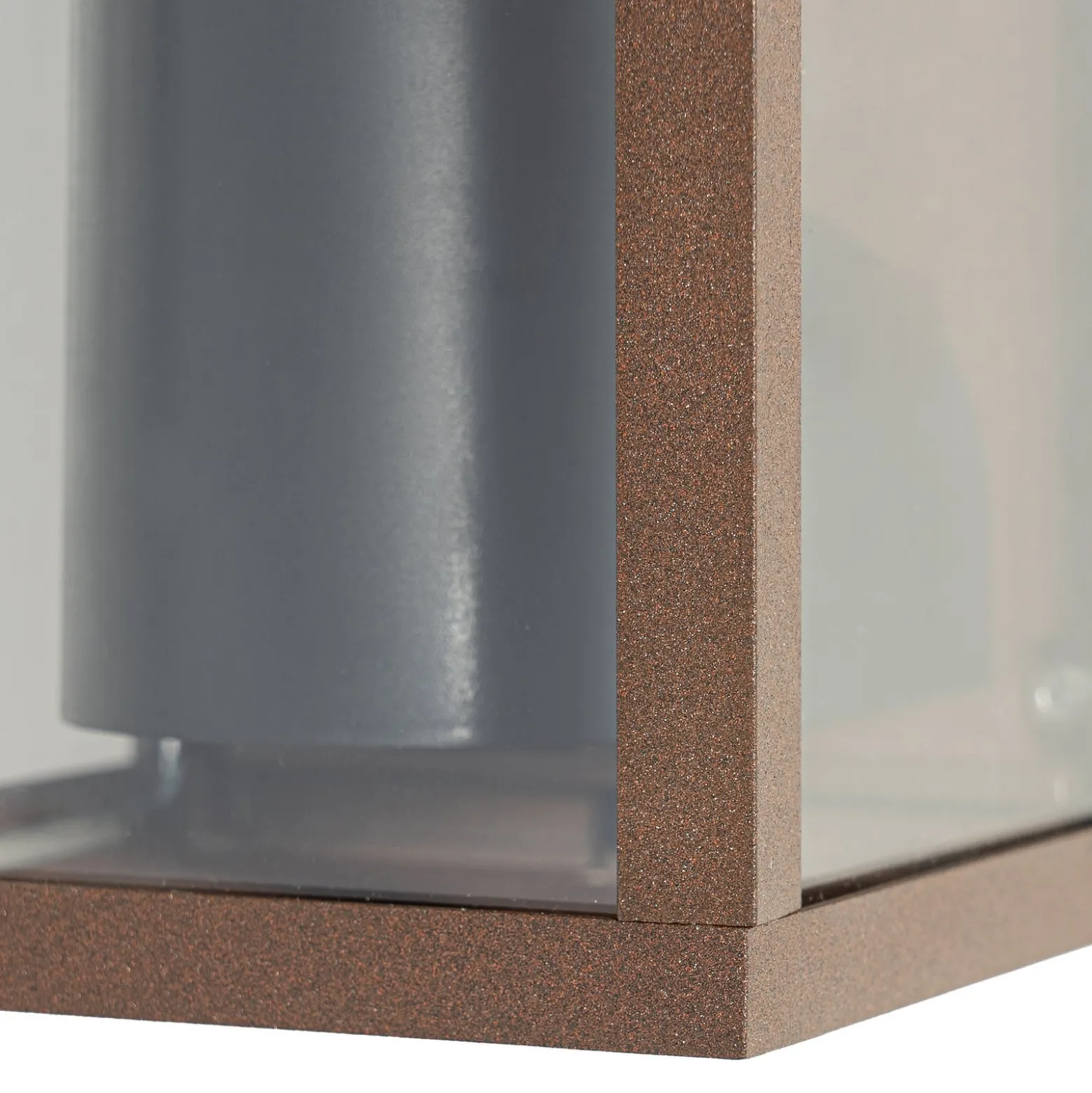 Lindby Außenwandleuchte Robigus, rostfarben, Aluminium