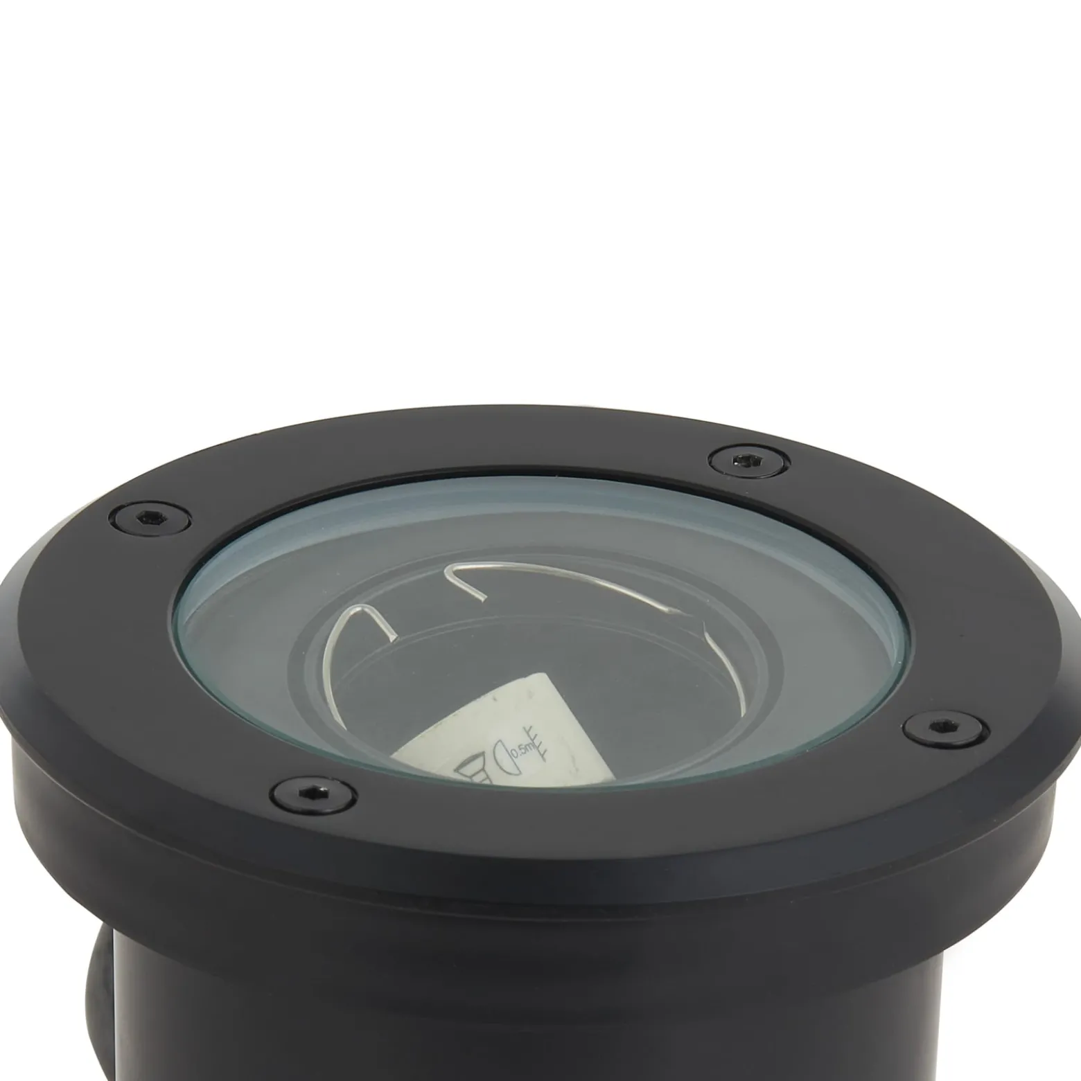 Lindby Bodeneinbauleuchte Cliff, Ø 13 cm, rund, schwarz