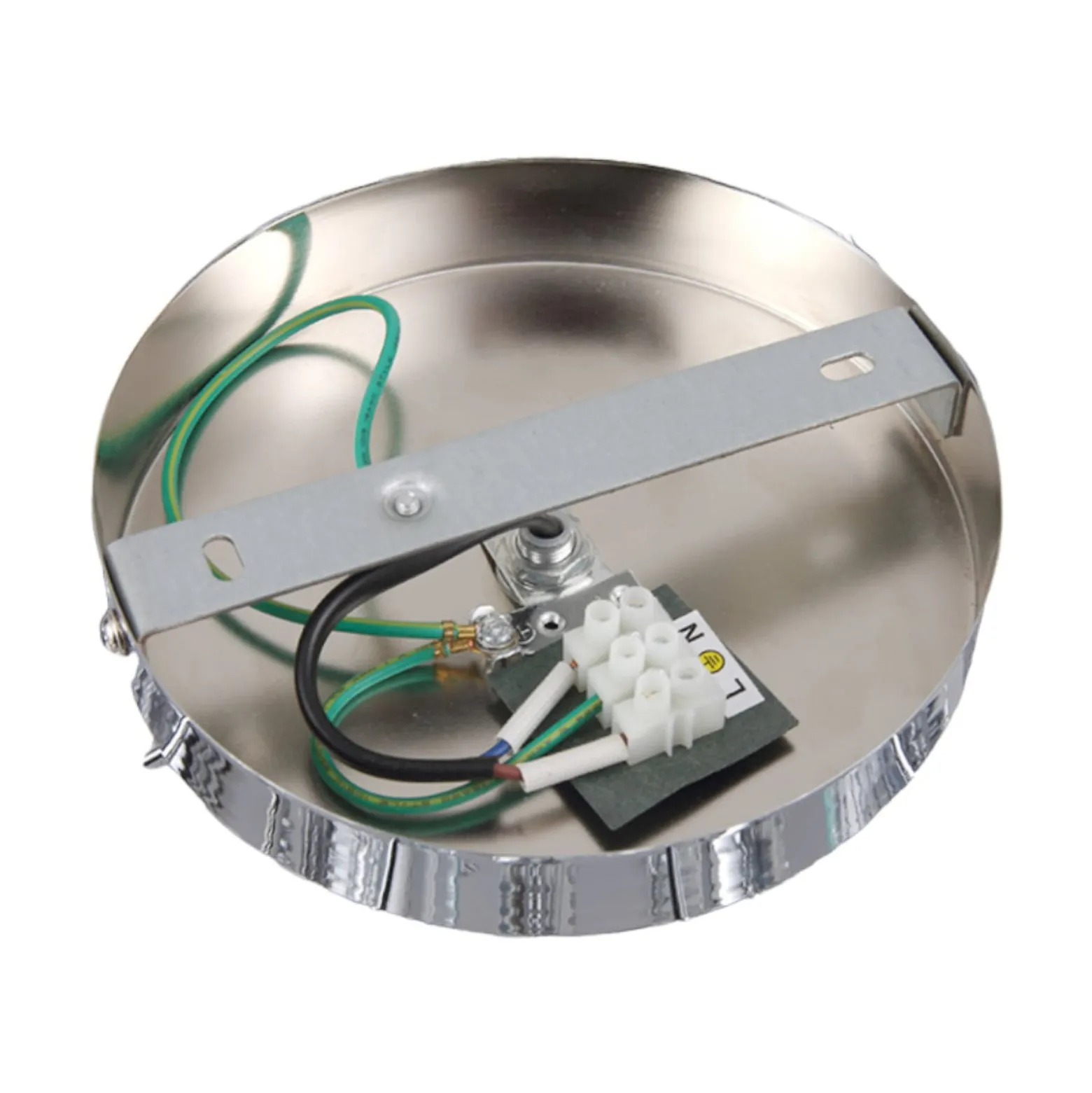 Lindby Deckenlampe Elviro, Ø 50 cm, chromfarben, Metall