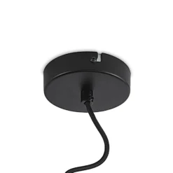 Lindby Deckenlampe Kirista, 3-flg., schwarz, 100 cm, E27