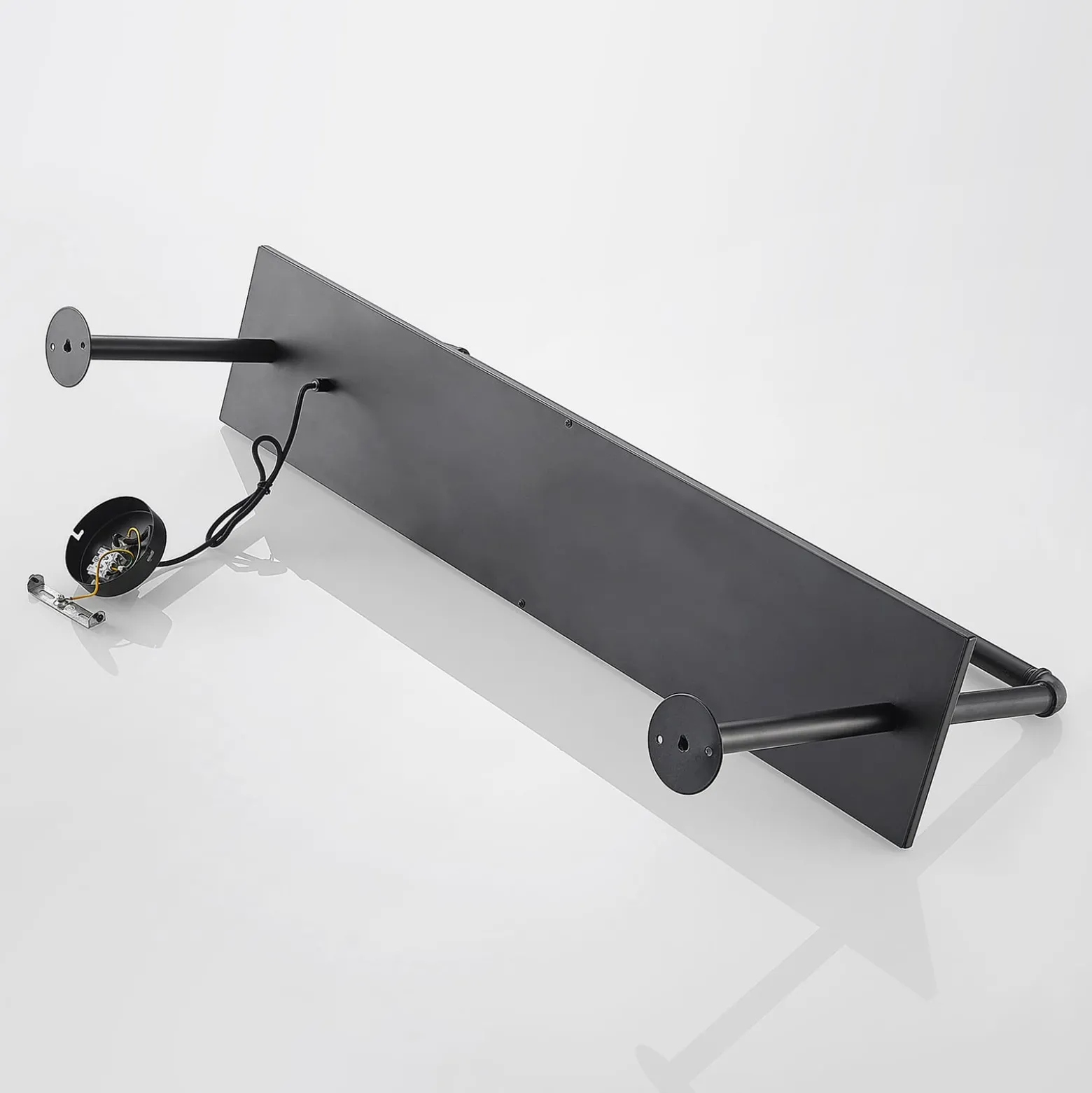 Lindby Deckenlampe Kirista, 3-flg., schwarz, 100 cm, E27