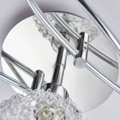 Lindby Deckenlampe Ticino, 65 cm, 5-flammig, Metall, Glas