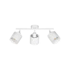 Lindby Deckenleuche Aralena, weiß, 3-flg., Länge 70,5 cm