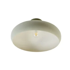 Lindby Deckenleuchte Elover, hellgrün, Ø 45 cm, Eisen