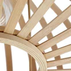 Lindby Deckenleuchte Lielle, Bambus natur, Ø 38 cm